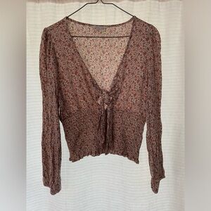 Abercrombie & Fitch tie front top